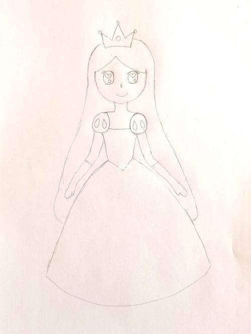 白雪公主 公主儿童画 创意画动漫卡通 线稿_儿童画_白雪公主_卡通