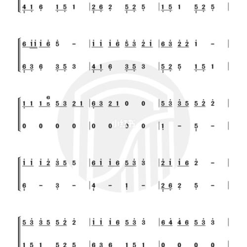 你笑起来真好看 古筝曲谱_古筝_影视_音乐