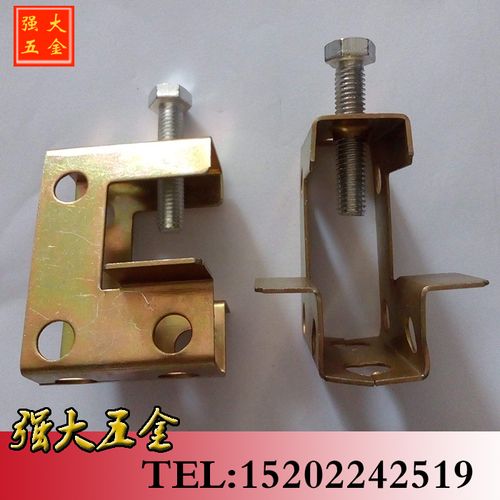 老虎卡虎口夹方型老虎卡角铁c型钢管卡槽钢铁卡子方形
