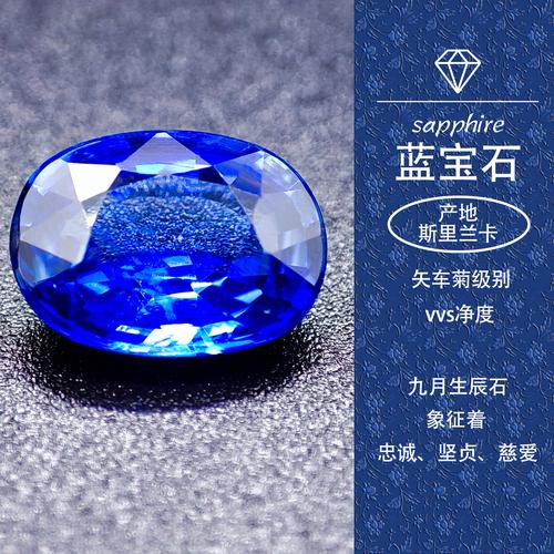 天然矢车菊蓝宝石戒指吊坠手链女项链大颗裸石斯里兰卡定制首饰