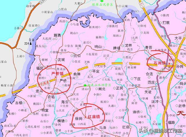 2,无为西北3镇地图