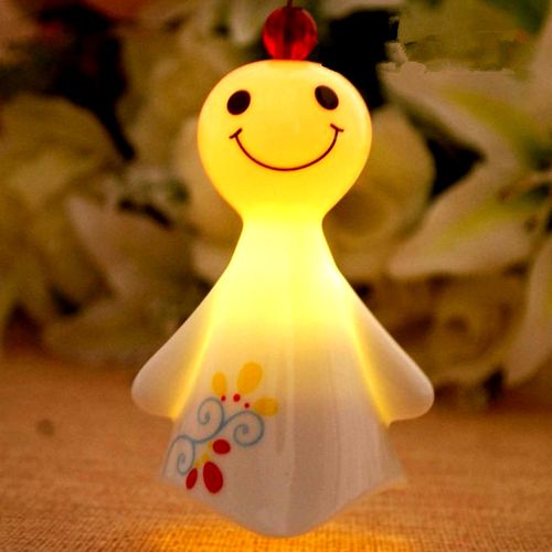 陶瓷夜灯风铃 晴天娃娃风铃 儿童节礼物 陶瓷礼品 送爱人 中国风