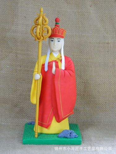 【小泥匠手工软陶】西游记-唐僧 纯手工软陶公仔摆件