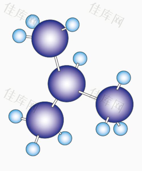 异丁烷球棍模型