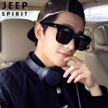 年新款偏光太阳镜男士大框墨镜女ins明星网红开车驾驶眼镜潮黑框黑灰