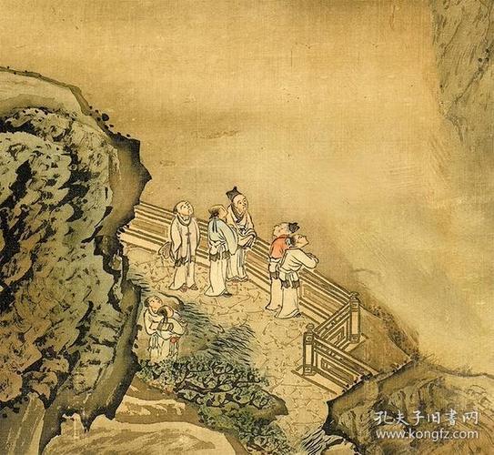 清 袁耀 蓬莱仙境图(十二条屏)绢布复制品(左,右26*245)(中间十幅56*