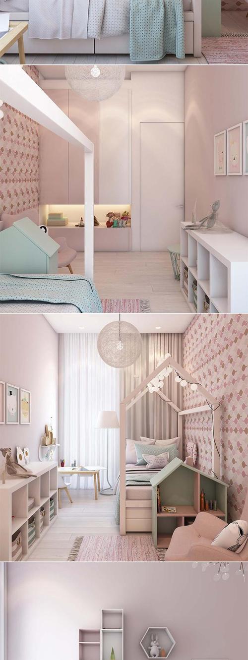 1500张儿童房装修设计效果图丨婴儿青少年男女孩卧室家装设计素材