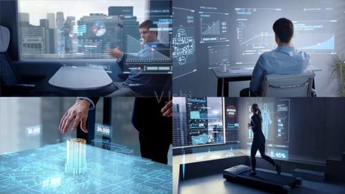 未来全息vr投影生活医疗运动科技