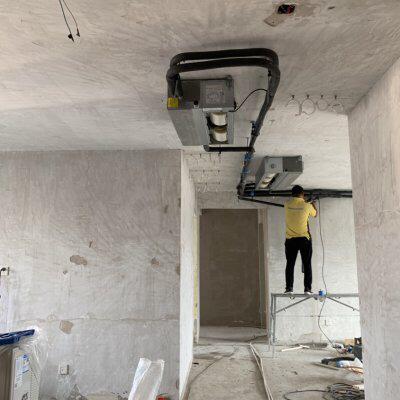 海尔(haier)3匹中央空调变频一拖二客厅一拖多风管机 1级能效 rfc72dx