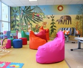 上海幼儿园手绘墙装修效果图 最新室内装修
