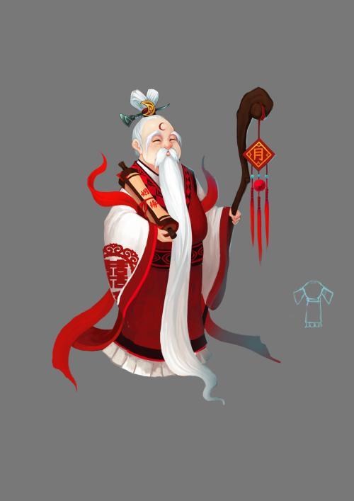 月老牵线简笔画