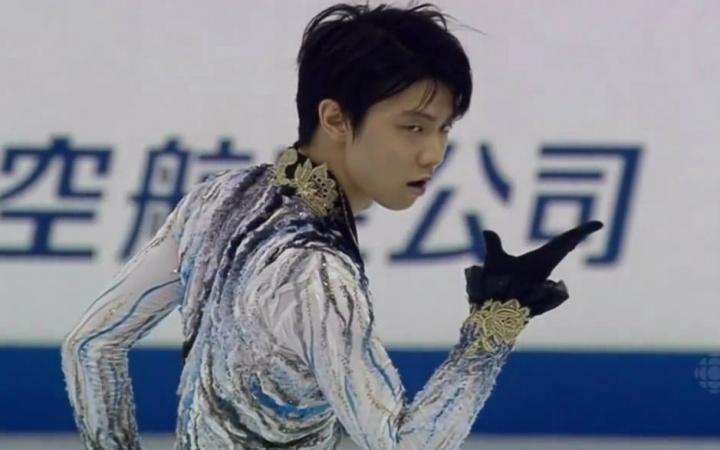 2015年上海花样滑冰世锦赛羽生结弦fs自由滑cbc