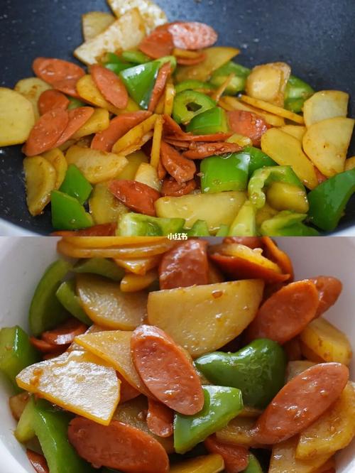 快手下饭小炒菜土豆青椒炒火腿肠