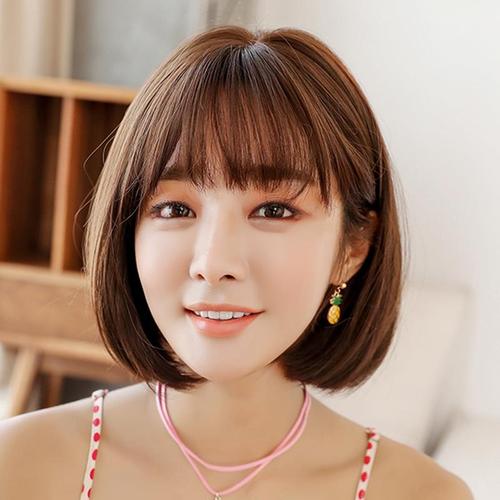 发型女短发2019图片,短发发型图片女2019 假发女短发圆脸bobo韩式波波头修脸蓬松自然齐肩发型