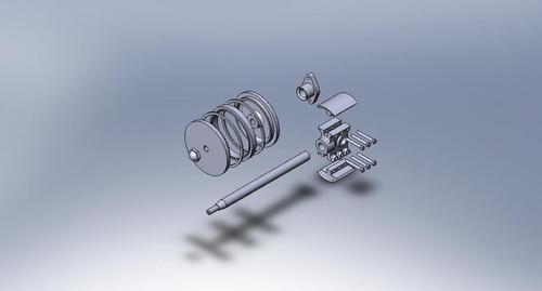 活塞连杆组—云模型,模型下载,3d模型下载,3d模型免费下载,模型下载