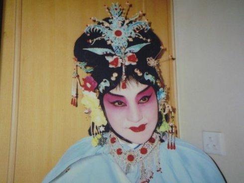 在京剧前辈李慧芳老师家里做客