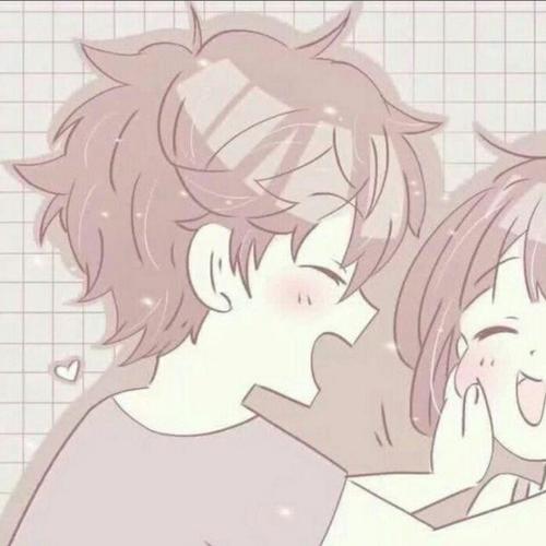 一见钟情的我们,可爱动漫情侣头像