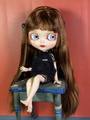 blythe小布娃娃改妆定制妆容_妆容_blythe怎么样_改娃