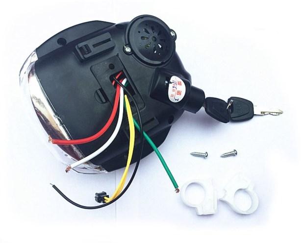 爱玛雅迪电动车车头大灯仪表总成48v简易款车灯各款电动车通用灯_7折