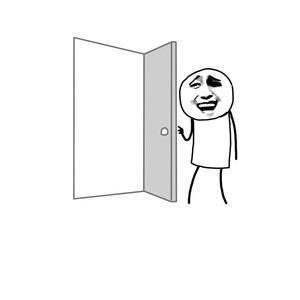 开门时的简笔画