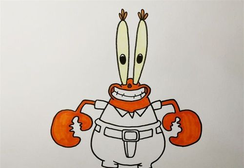 蟹老板怎么画_卡通简笔画_简笔画大全