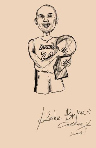 科比标志简笔画教程