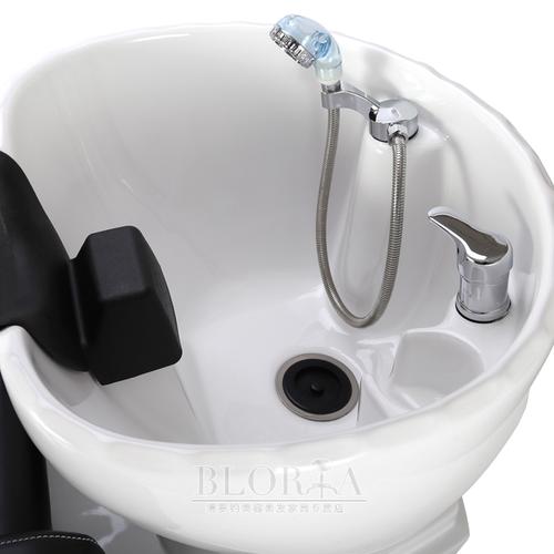 发廊陶瓷深盆洗头床 冲头床 美发床 玻璃钢床体防水耐