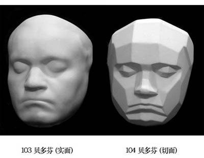 素描切面石膏像的图片!