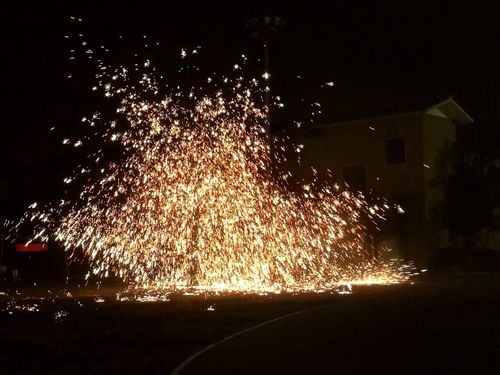 长沙桔洲元宵铁水烟花灯展