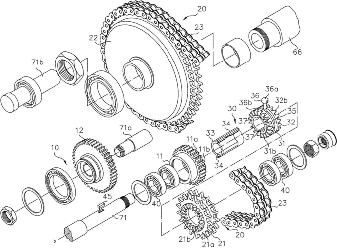 cn102758895a_组合于转动轴的传动力切换装置有效