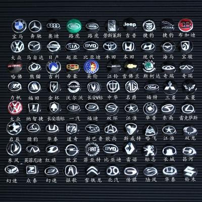 汽车图标贴标车标