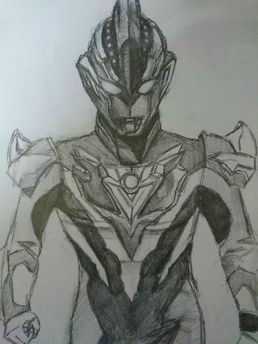 奥特曼素描画图片大全