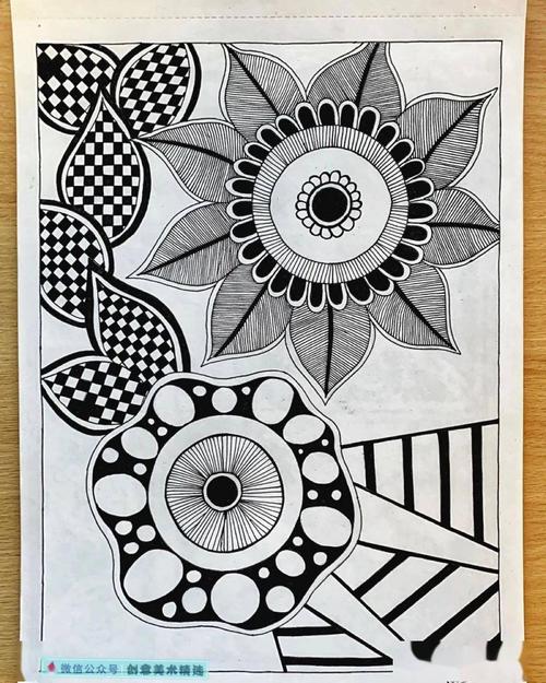 黑白装饰画创作必备——20张漂亮的母版纹样素材