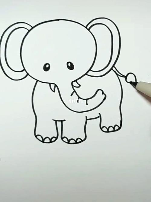 小象_简笔画_教程_简笔画教程_文化_绘画