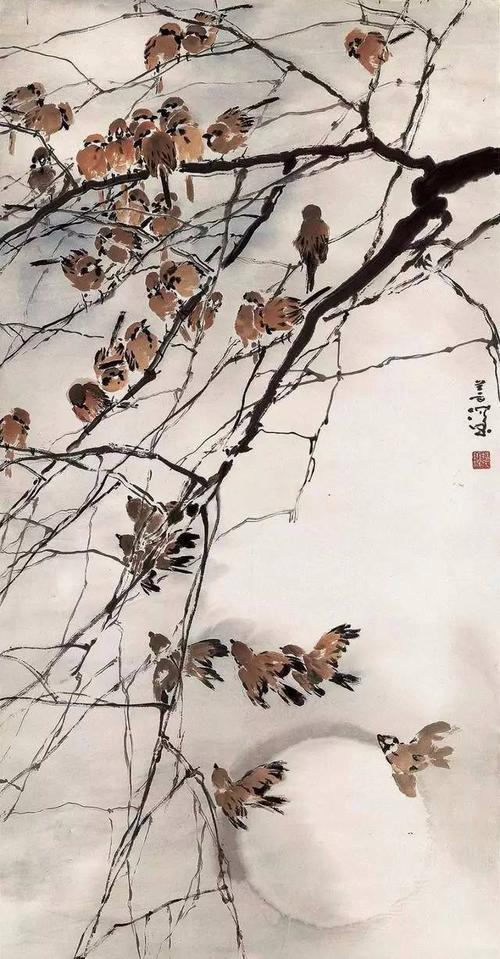 "岭南画派"主要代表名家杨善深国画:兼取中西,个性鲜明!