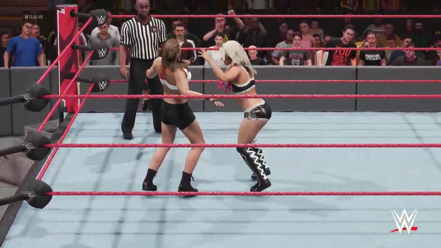 wwe2k19raw女王隆达罗西vs阿莱克萨布里斯