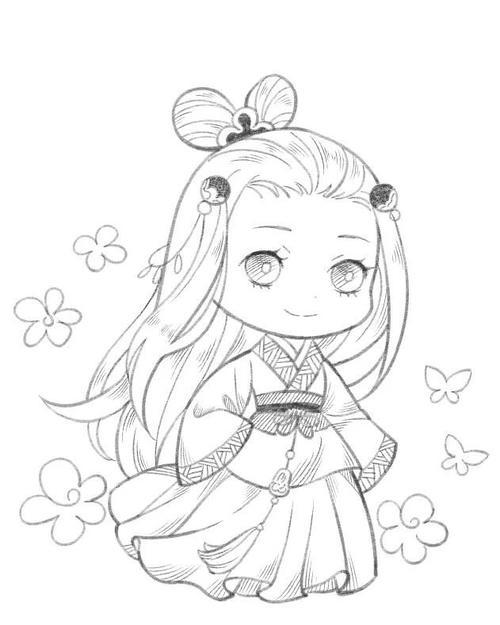 西施怎么画简笔画漂亮的