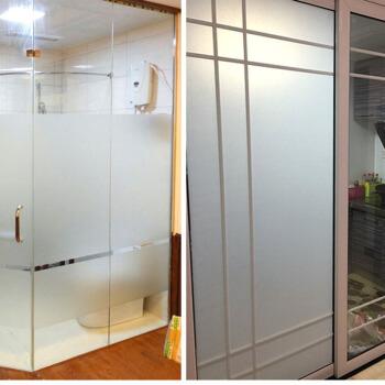 贴纸贴膜透光不透明防晒膜卫生间防水移门窗户贴纸窗花纸 20款-纯磨砂