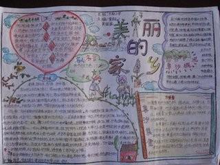 美丽家乡手抄报内容美丽家乡手抄报内容:我有一个美丽的家乡 那里空气