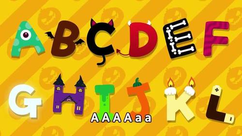 儿童睡前童话歌曲:万圣节abc-字母歌-学习英语字母