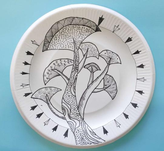 纸盘画作品展示