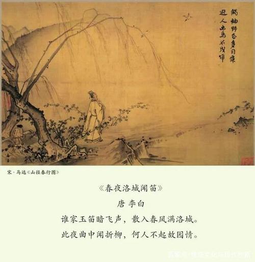 《山径春行图》是南宋画家马远的作品.