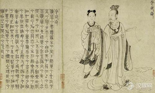 屈原九歌与张渥九歌图卷