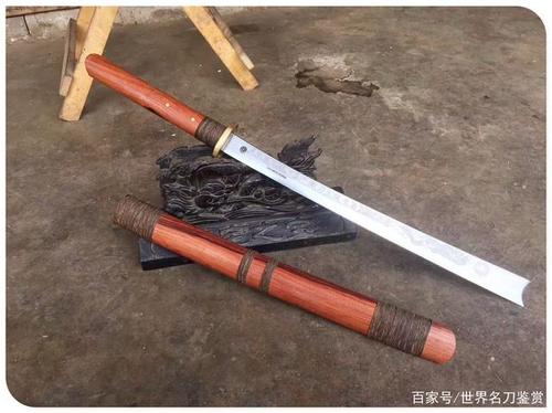 户撒红酸枝木平头长刀