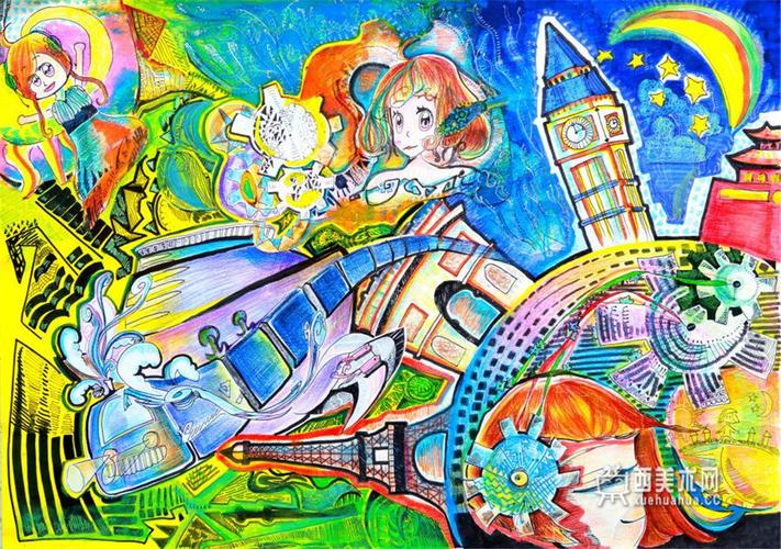 中学生获奖科幻画时差顺倒仪