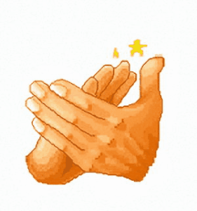 卡通手掌拍手手指gif动图_动态图_表情包下载_soogif