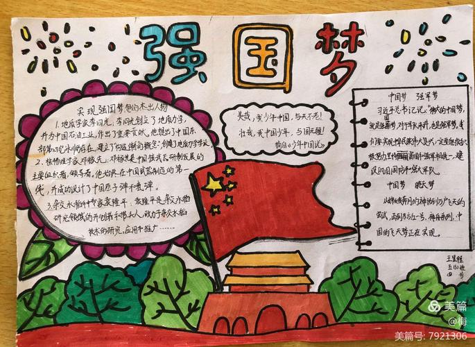 书香中队"强国梦"手抄报展示活动