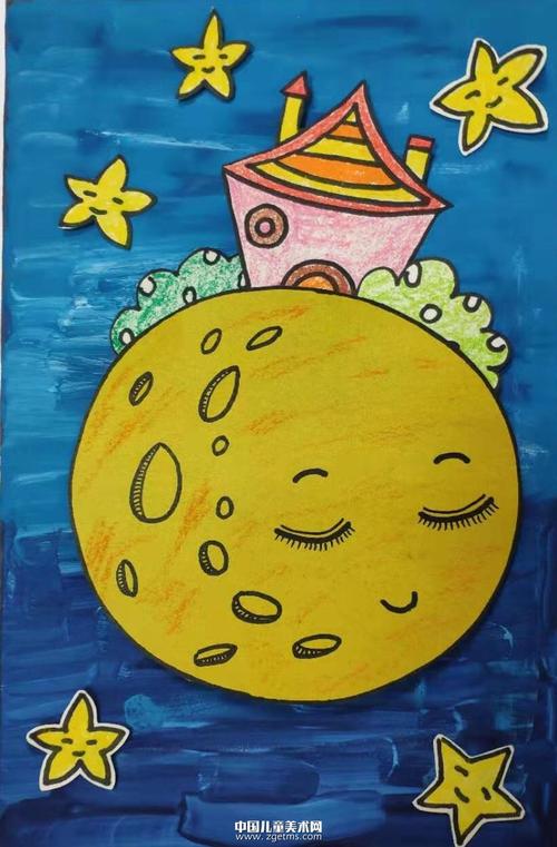 第八步:   把小星星如图贴在上面.