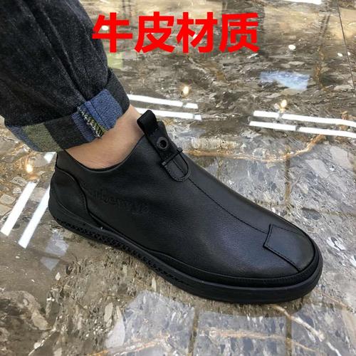 培文森男鞋春飞行员战术马丁靴软低软面休闲真皮韩百搭皮鞋帝罗鲨