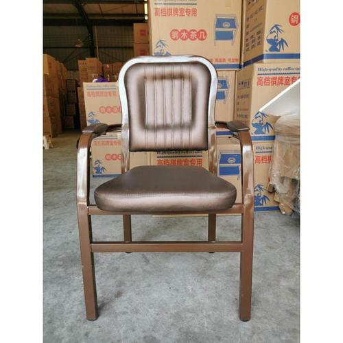 苏宁严选oloey麻将机专用椅子实木椅钢管椅靠背棋牌凳子麻将馆家用